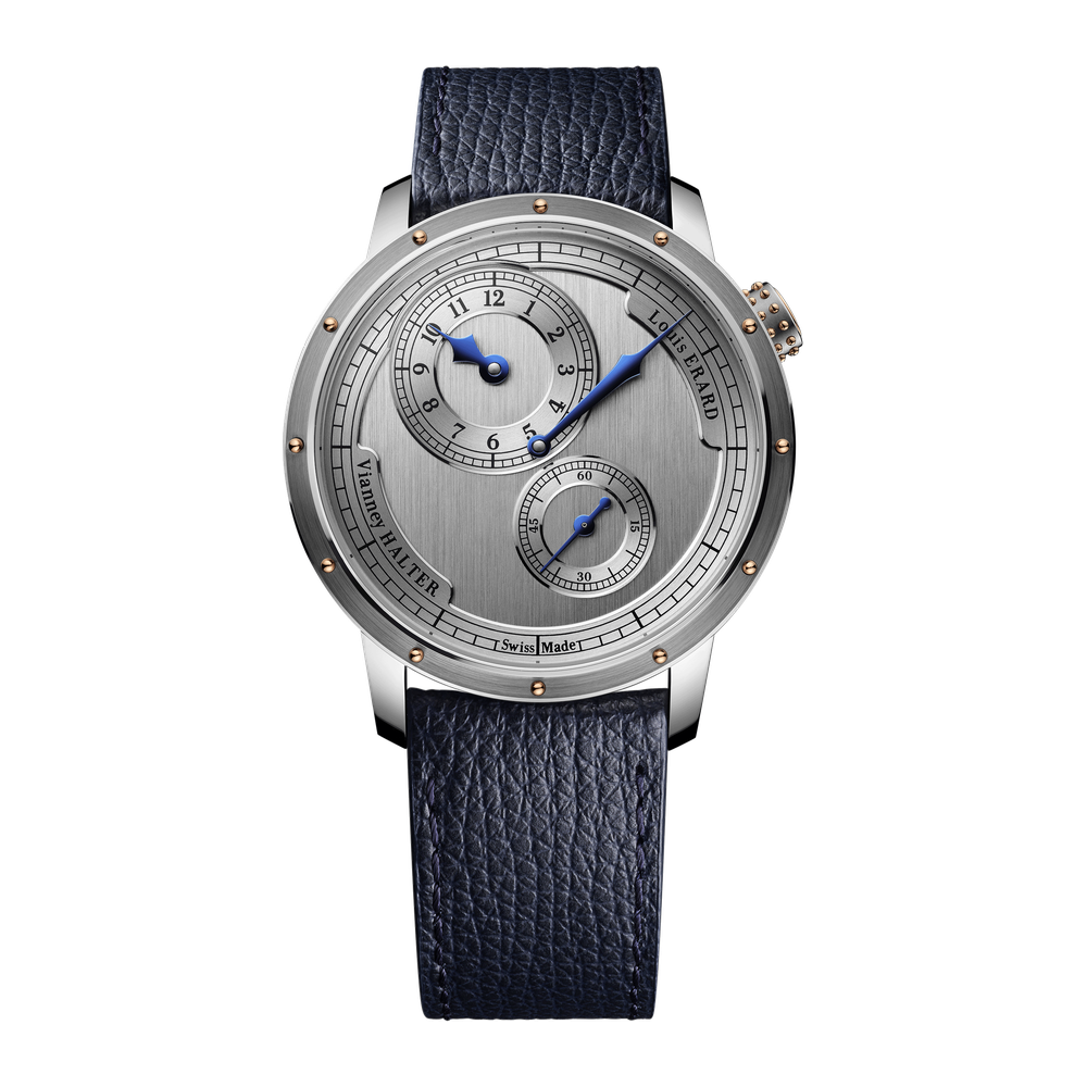 Louis Erard Vianney Halter Régulateur II - Worldwide Edition Grey Dial Straps