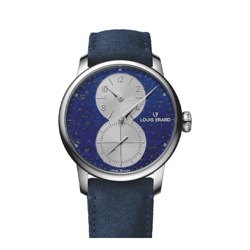 Louis Erard Régulateur Lapis-Lazuli Blue/Navy Dial Straps