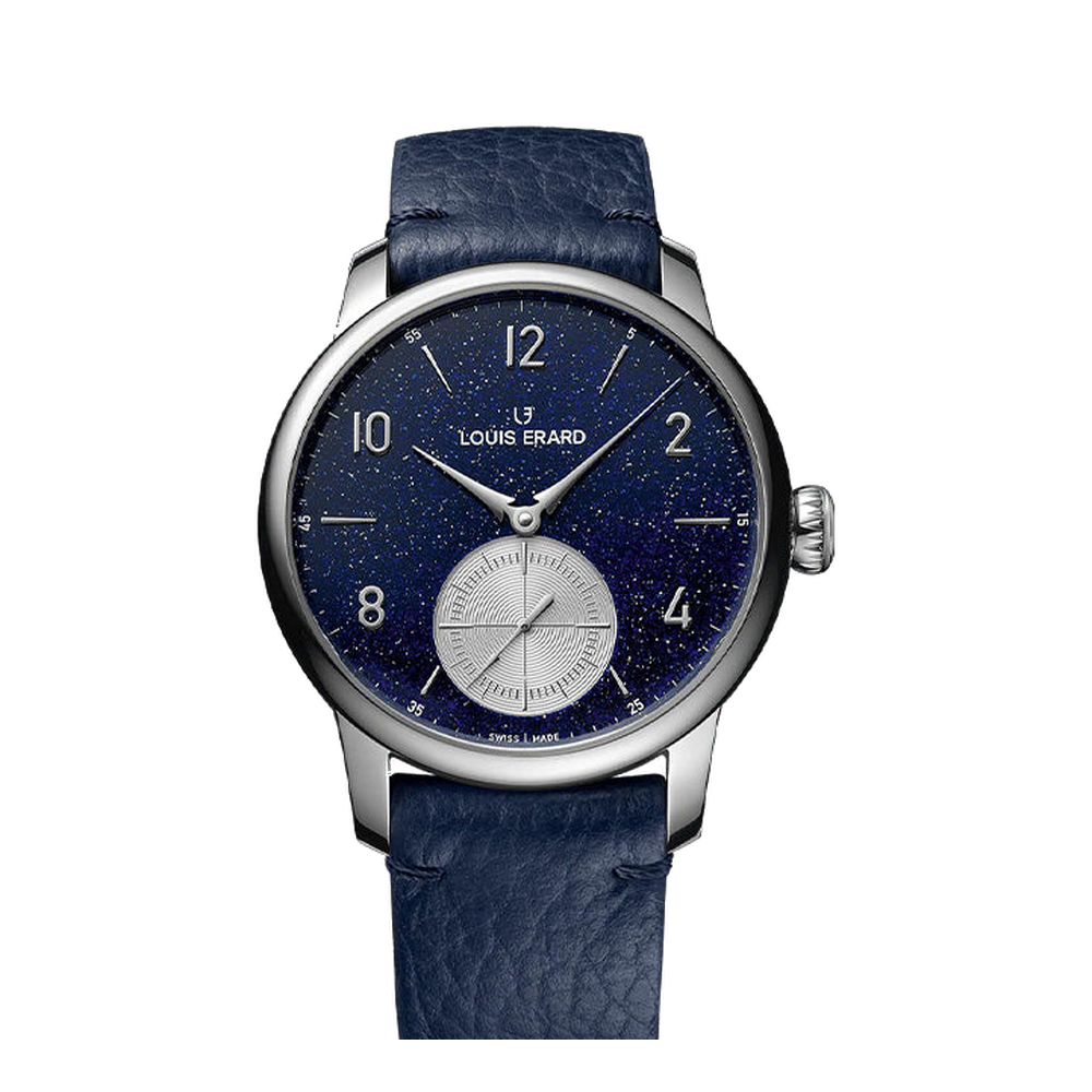 Louis Erard Petite Seconde Aventurine Blue / Navy Dial Straps