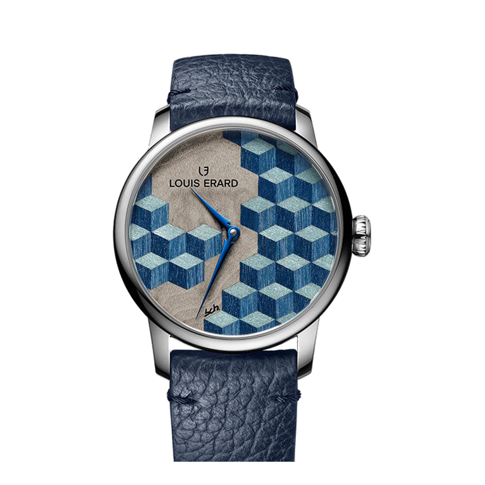 Louis Erard Marqueterie Blue / Navy Dial Straps