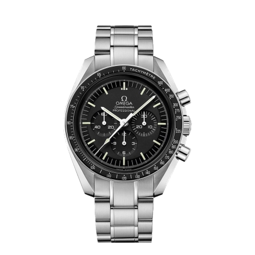 Omega Omega Speedmaster Sapphire Sandwich Black Dial Straps
