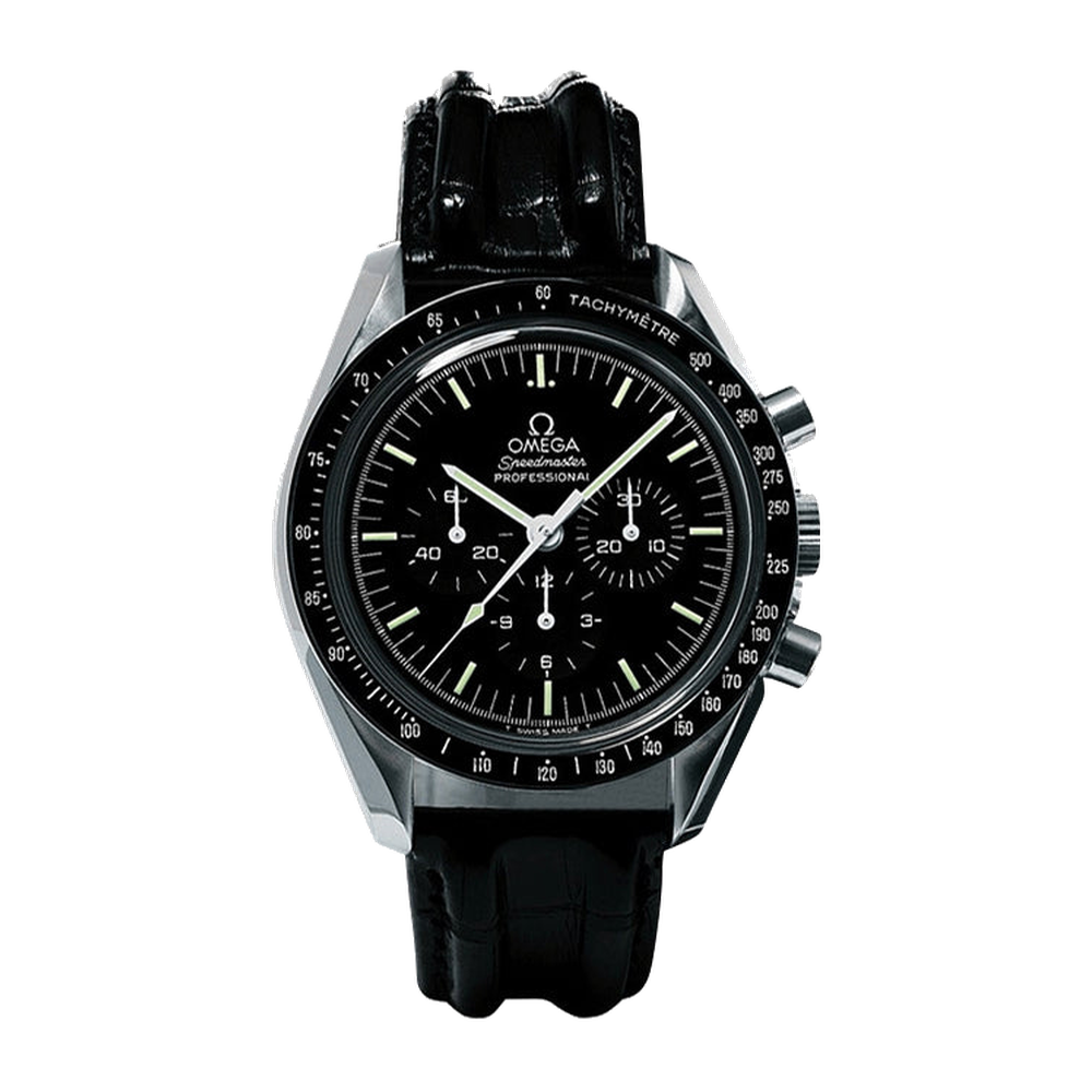 Omega Speedmaster Professional Moonwatch Plexi / See-Through / Leather