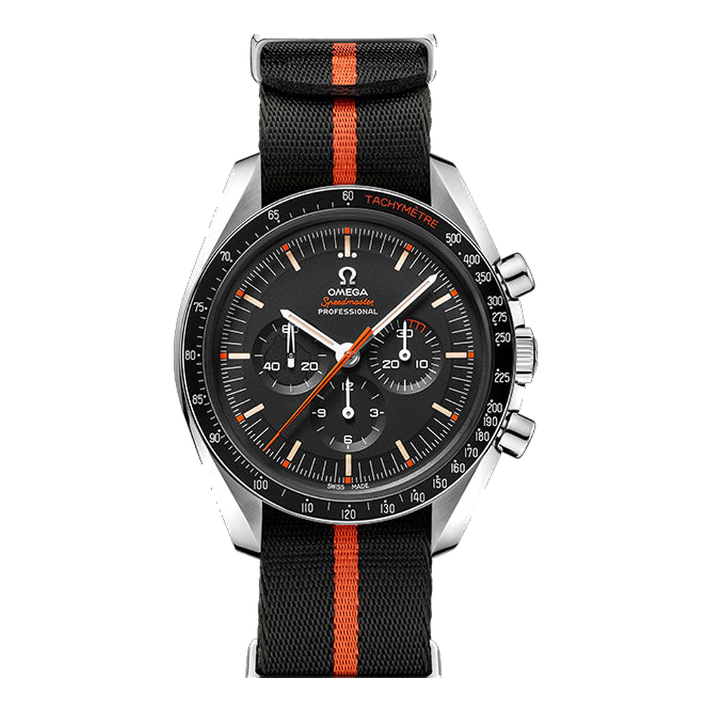 Omega Speedmaster Professional Moonwatch SpeedyTuesday Ultraman Black Dial Straps