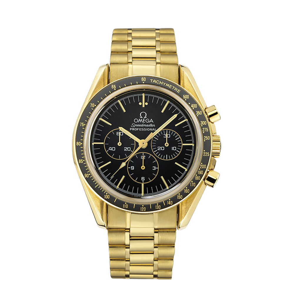 Omega Speedmaster Professional Moonwatch MIR 365 Black Dial Straps