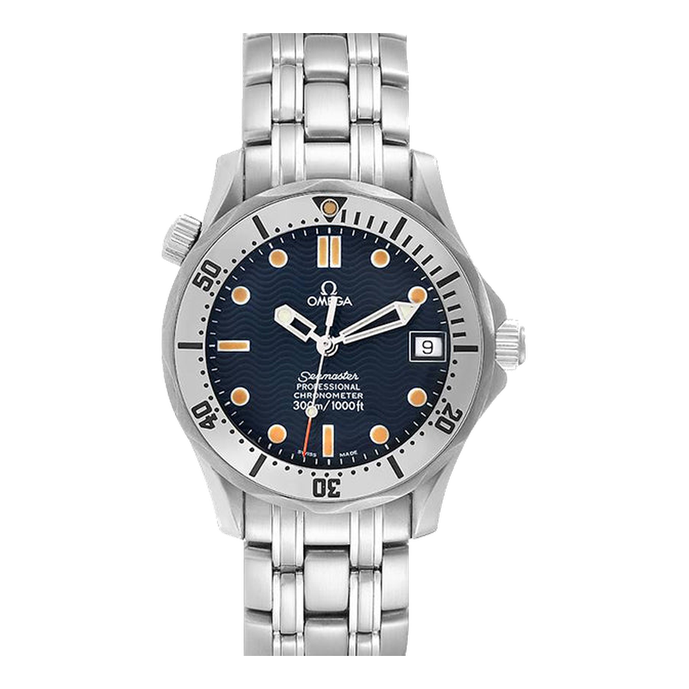 Omega Diver 300M Automatic 36.25 Stainless Steel / Blue / Bracelet Blue/Navy Dial Straps