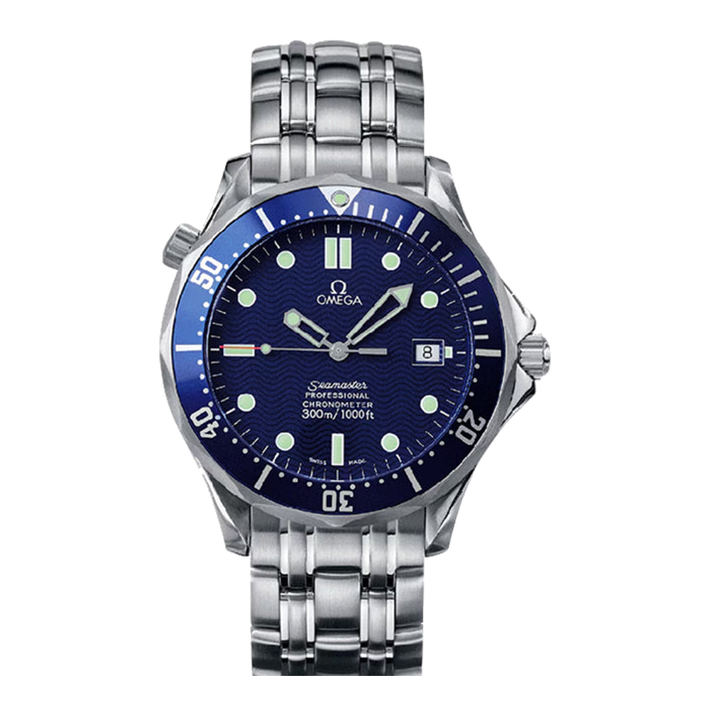 Omega Diver 300M Master Co-Axial 42 Swiss Armed Forces Blue/Navy Dial Straps