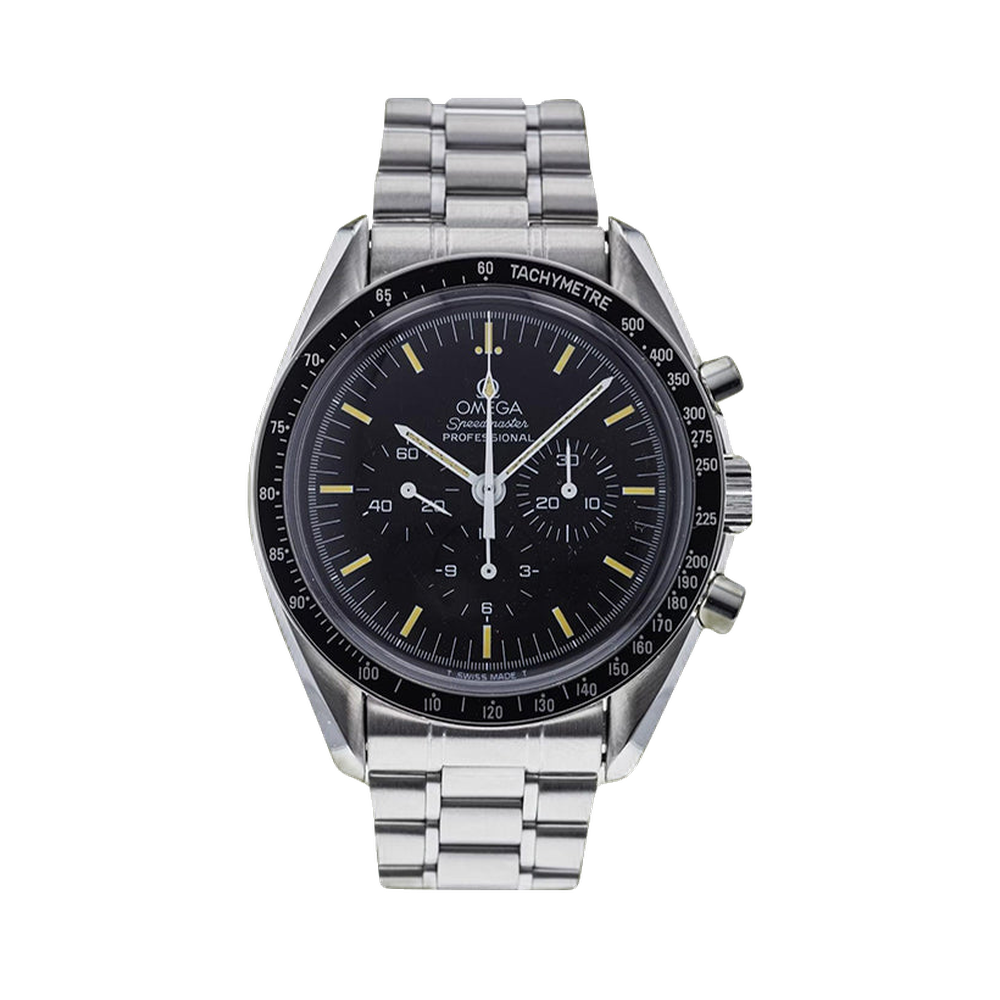 Omega Speedmaster Professional Moonwatch Apollo XI 25th Anniversary Italy White Dial Straps