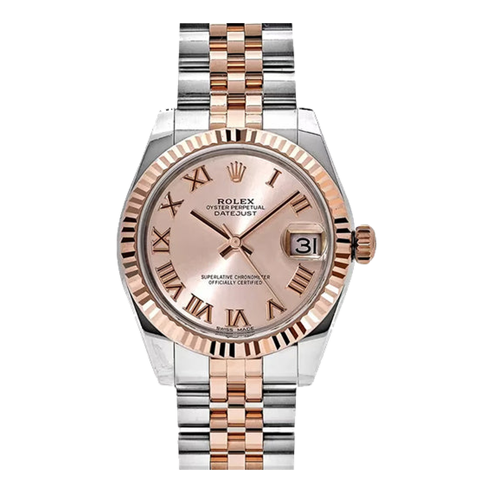 Rolex Datejust 31 Rolesor Everose Fluted / Jubilee / Pink Roman