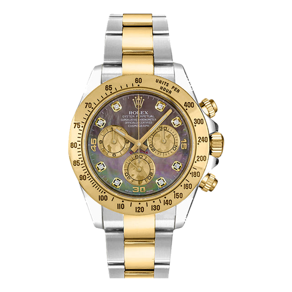Rolex Daytona Rolesor Black Mother of Pearl