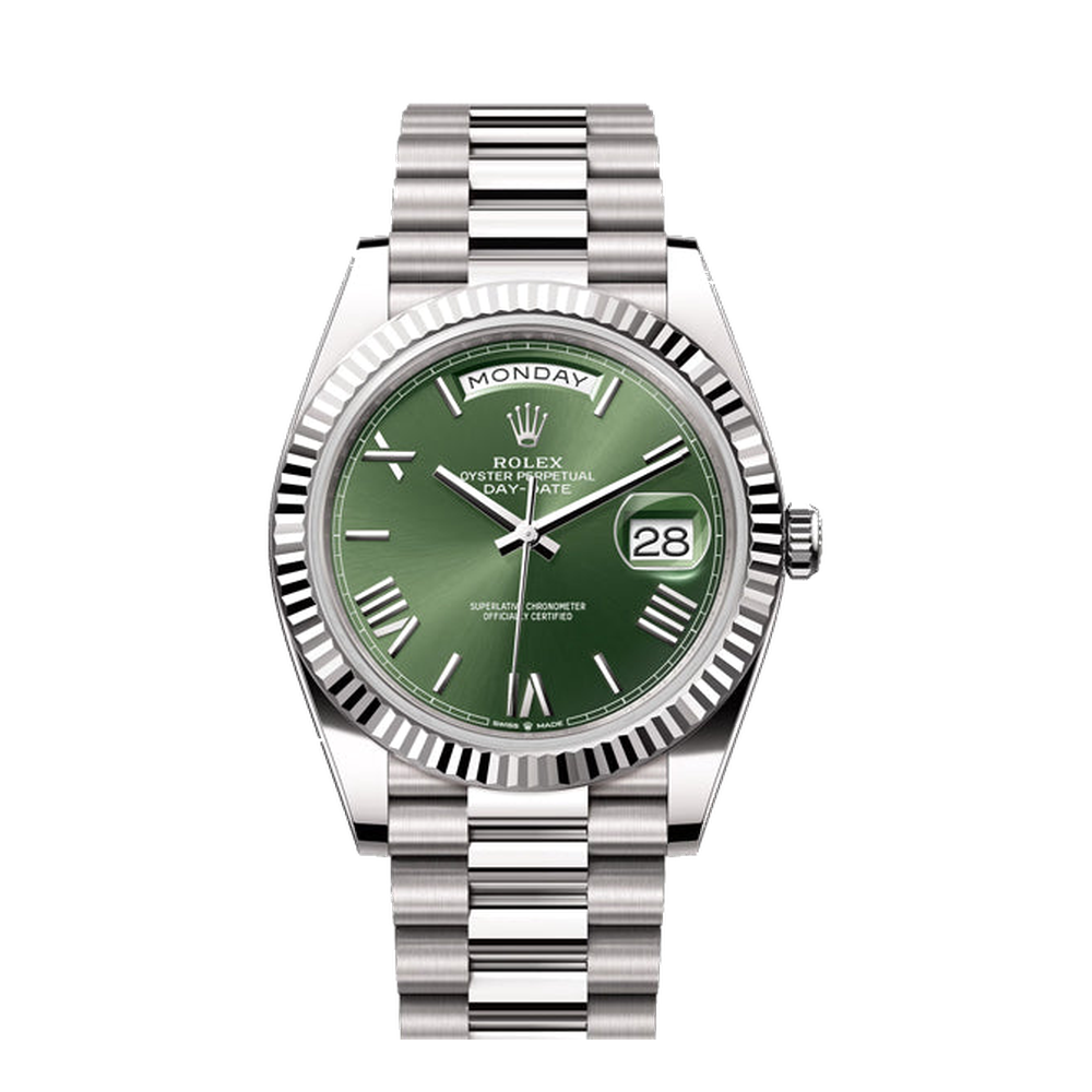 Rolex Day-Date 40 Green Dial Straps