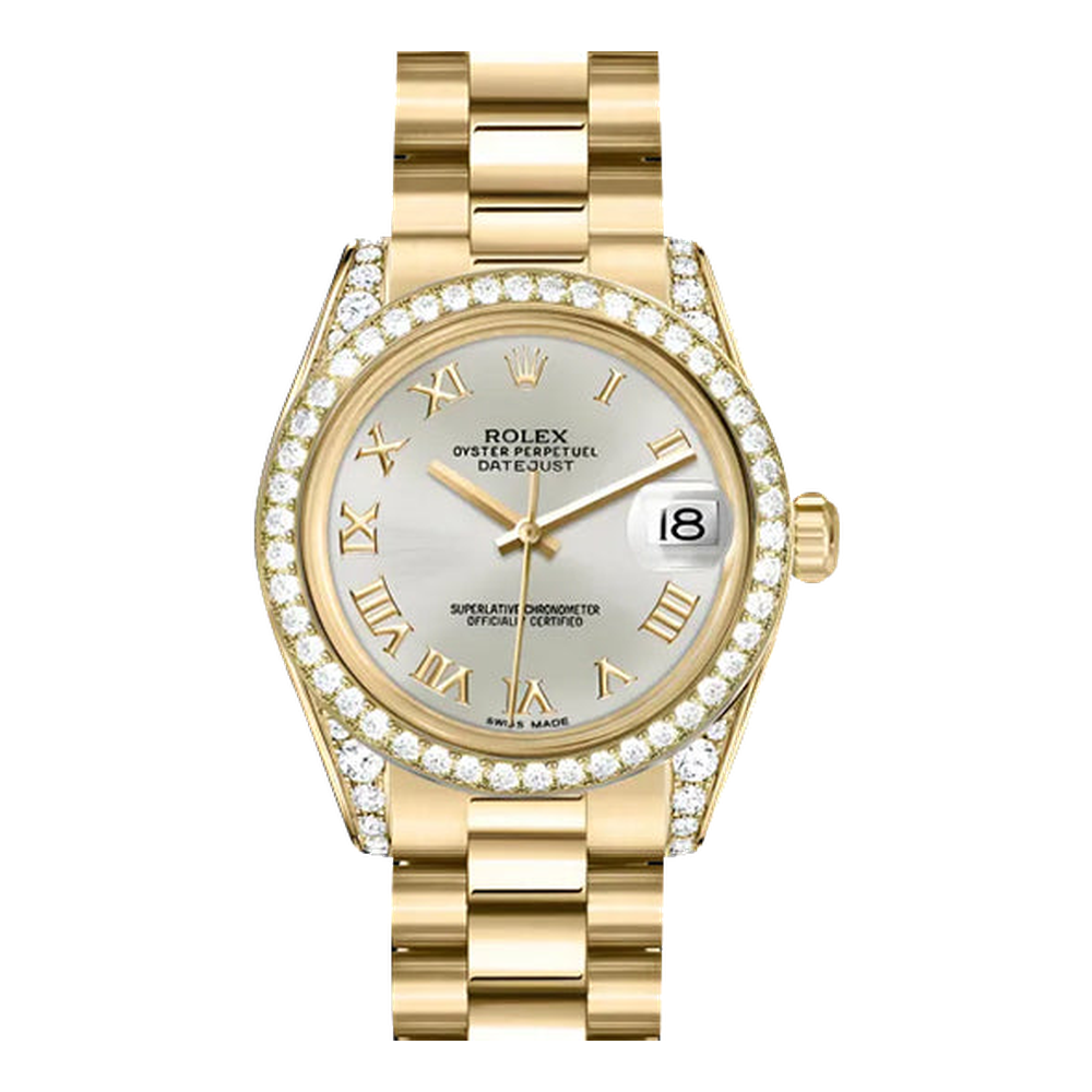 Rolex Datejust 31 Yellow Gold Diamond / President / Steel Roman