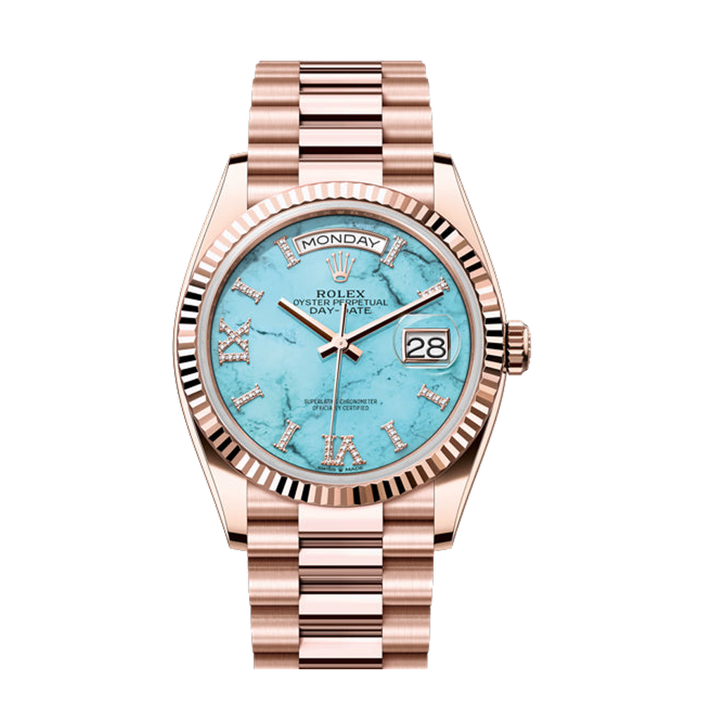 Rolex Day-Date 36 Blue/Navy Dial Straps