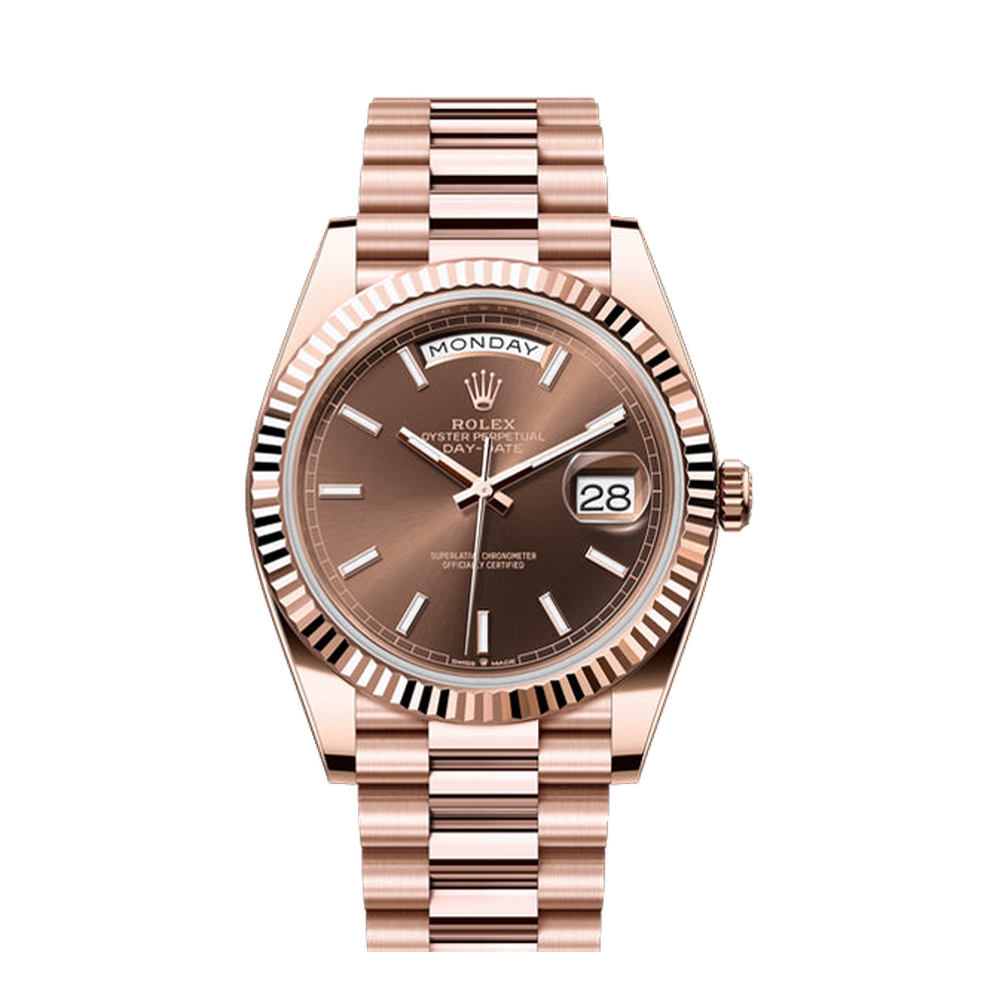 Rolex Day-Date 40 Taupe Dial Straps