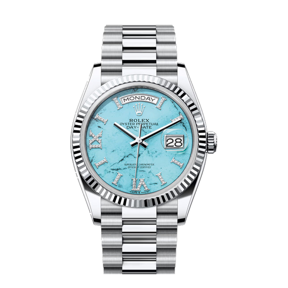 Rolex Day-Date 36 Blue/Navy Dial Straps