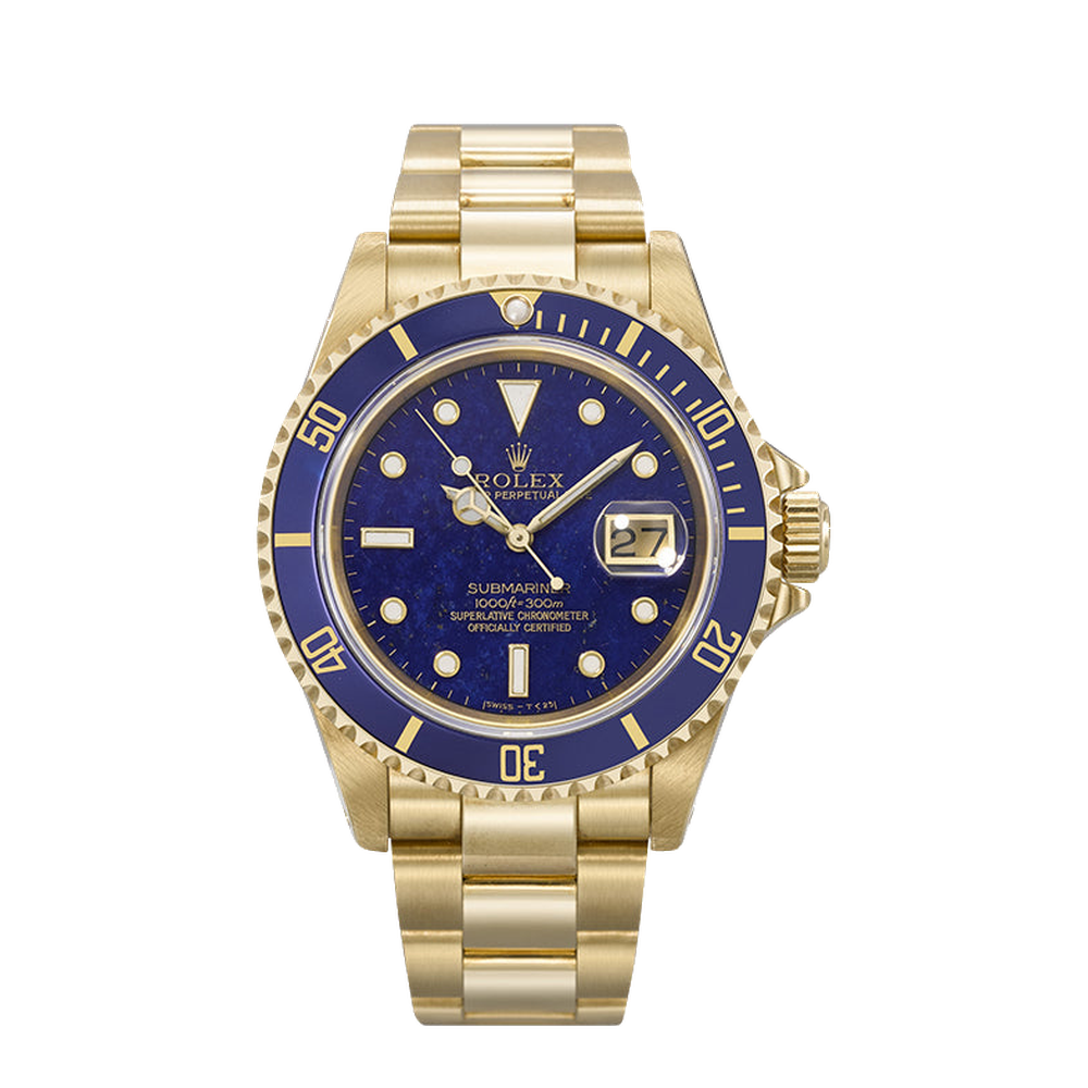 Rolex Submariner 16618 Lapis Blue/Navy Dial Straps