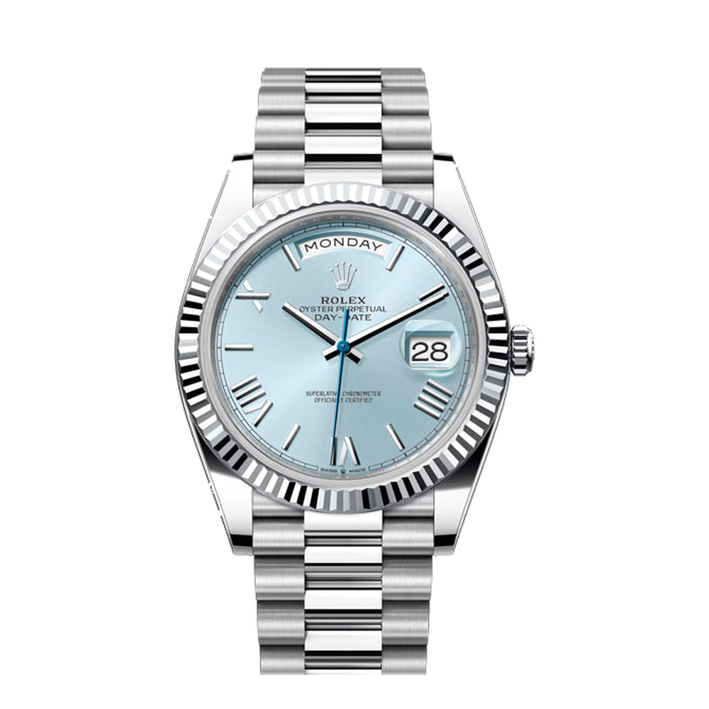 Rolex Day-Date 40 Blue/Navy Dial Straps