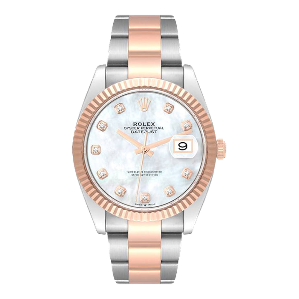 Rolex Datejust 41 Rolesor Everose Fluted / Oyster / MOP