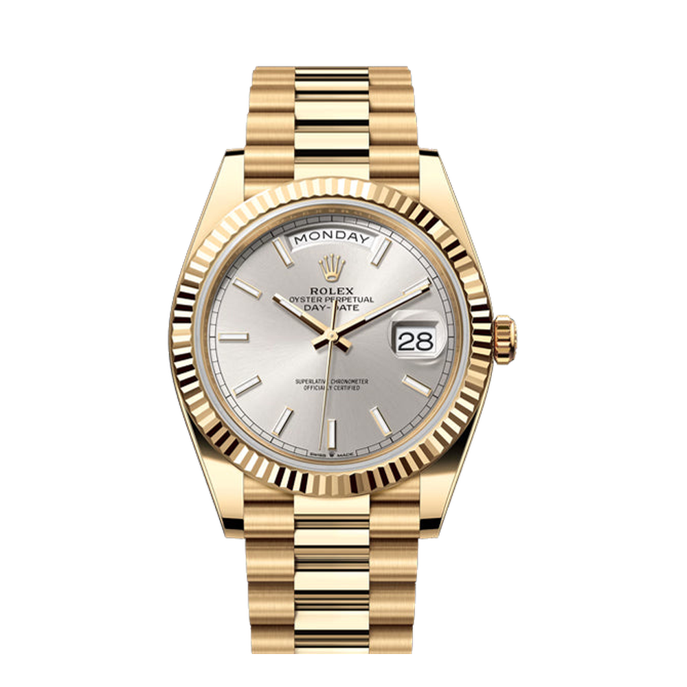 Rolex Day-Date 40 Grey Dial Straps
