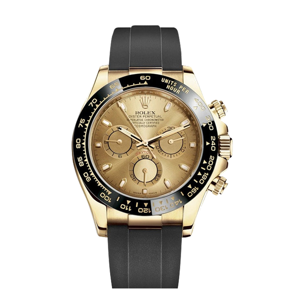 Rolex Cosmograph Daytona Yellow Gold / Cerachrom / Champagne / Oysterflex