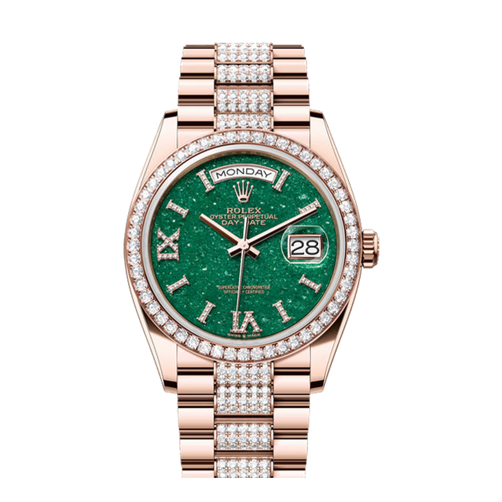 Rolex Day-Date 36 Green Dial Straps