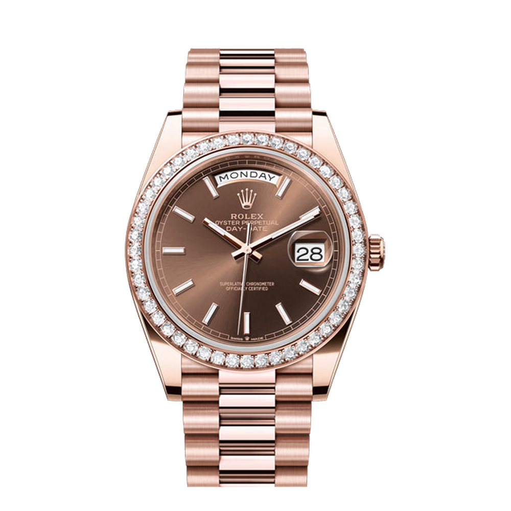 Rolex Day-Date 40 Taupe Dial Straps