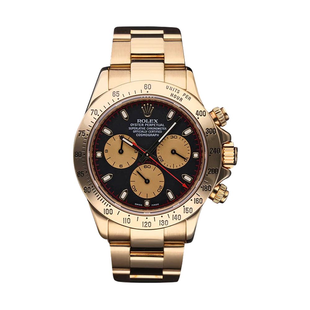 Rolex Daytona Yellow Gold Black Champagne