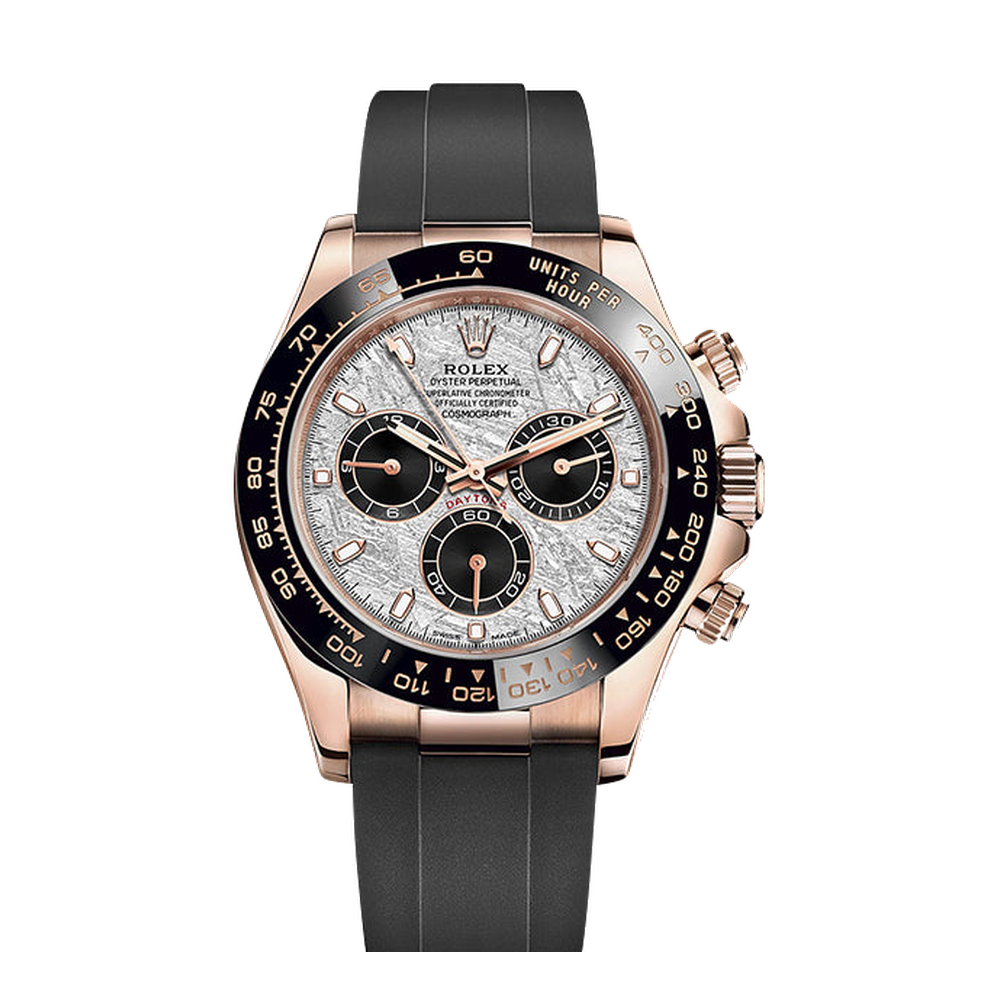Rolex Cosmograph Daytona Everose / Cerachrom / Meteorite / Oysterflex White Dial Straps