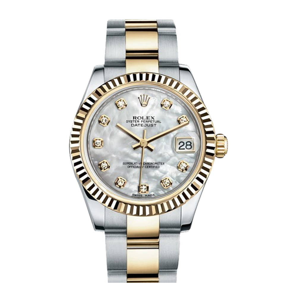 Rolex Datejust 31 Rolesor Yellow Fluted / Oyster / MOP