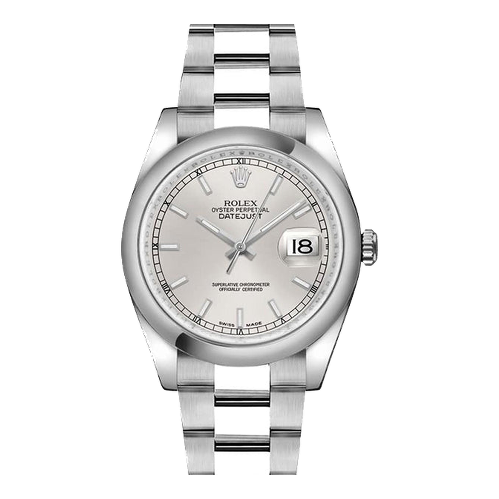 Rolex Datejust 36 Stainless Steel Domed / Oyster / Silver