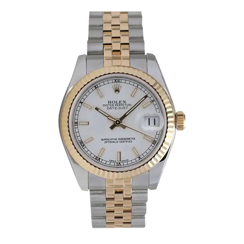 Rolex Datejust 36 Rolesor Yellow Fluted / Jubilee / White