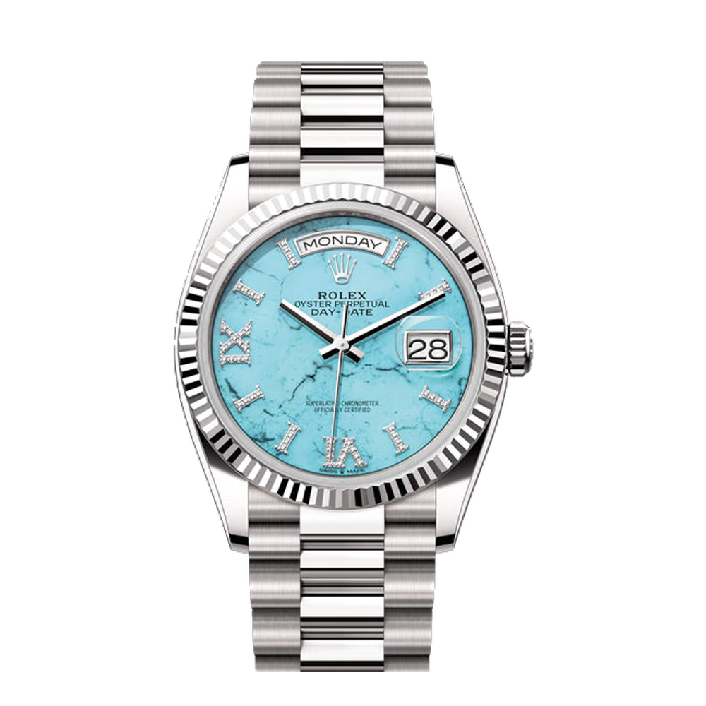 Rolex Day-Date 36 Blue/Navy Dial Straps