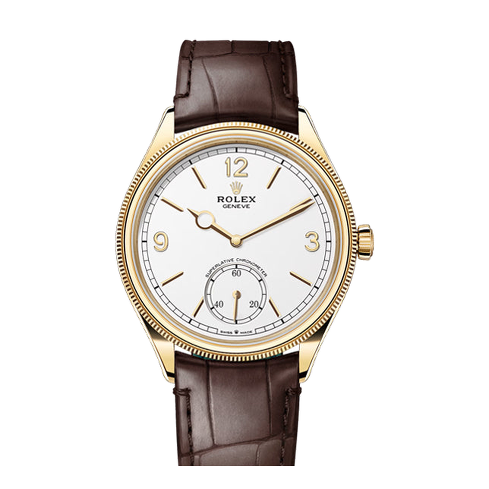 Rolex Perpetual 1908 Natural/Cream Dial Straps