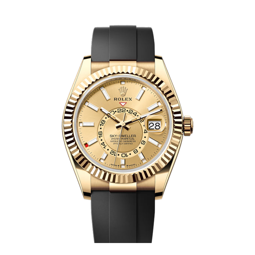 Rolex Sky-Dweller Natural/Cream Dial Straps
