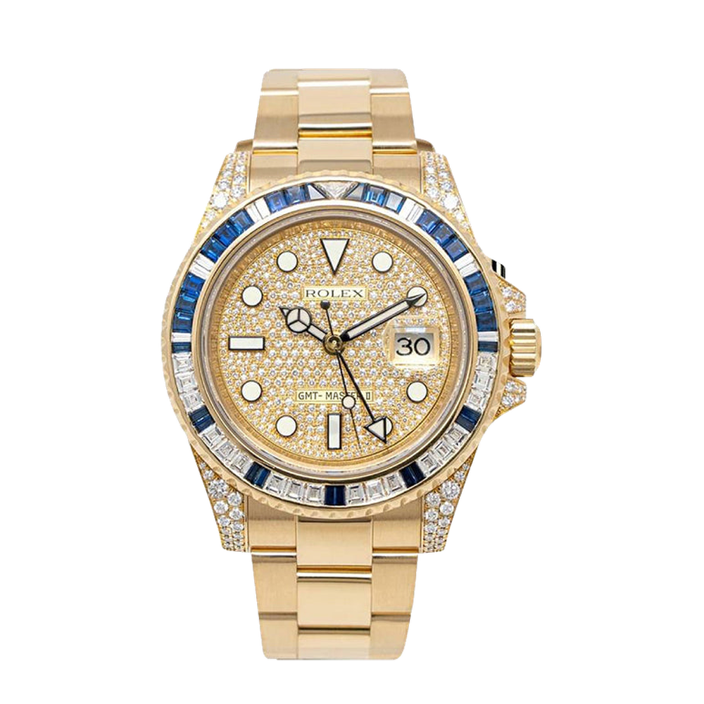 Rolex GMT-Master II Yellow Gold SA Yellow Dial Straps