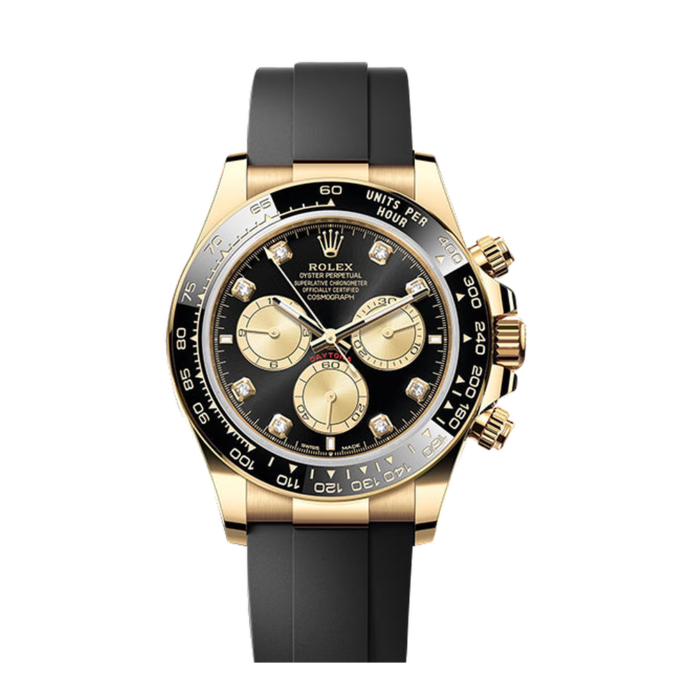 Rolex Cosmograph Daytona Yellow Gold - Cerachrom / Black - Diamond / Oysterflex