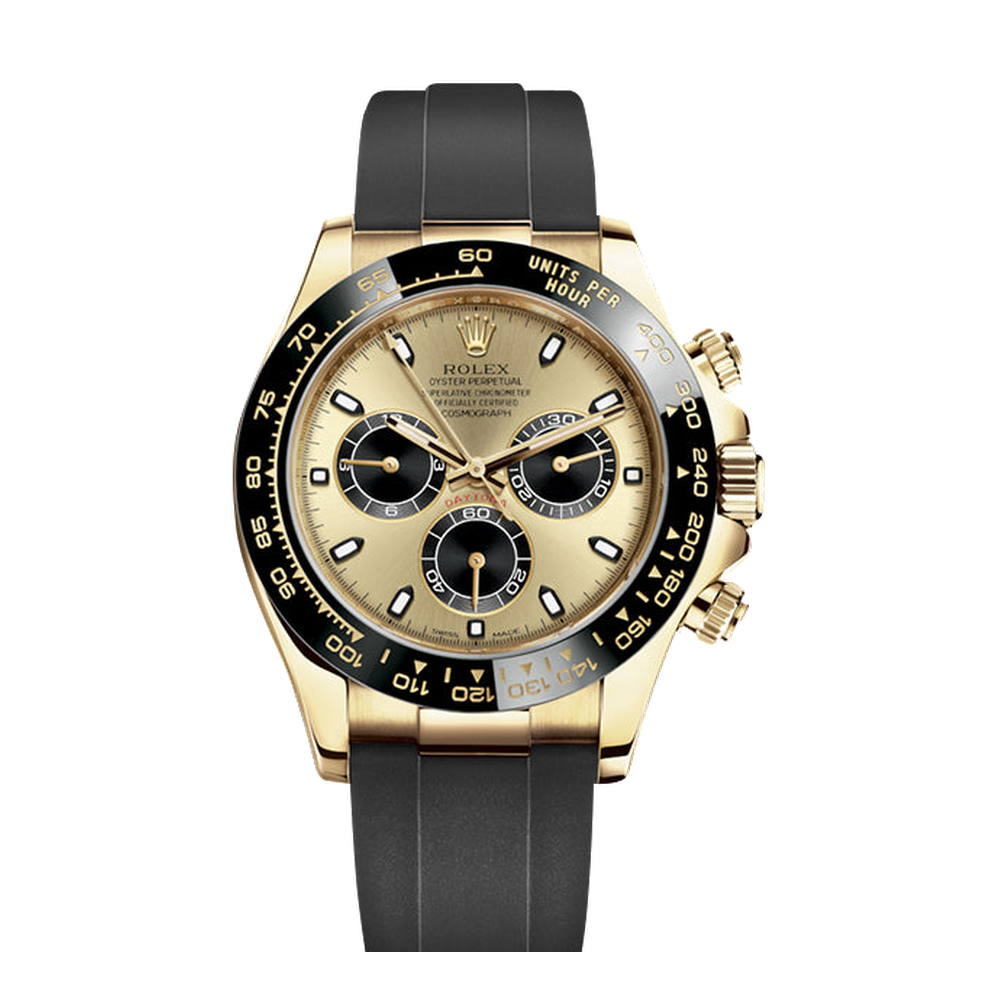 Rolex Cosmograph Daytona Yellow Gold / Cerachrom / Champagne / Oysterflex