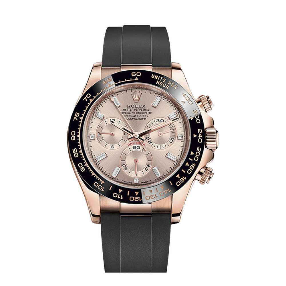 Rolex Cosmograph Daytona Everose / Cerachrom / Pink - Baguette / Oysterflex