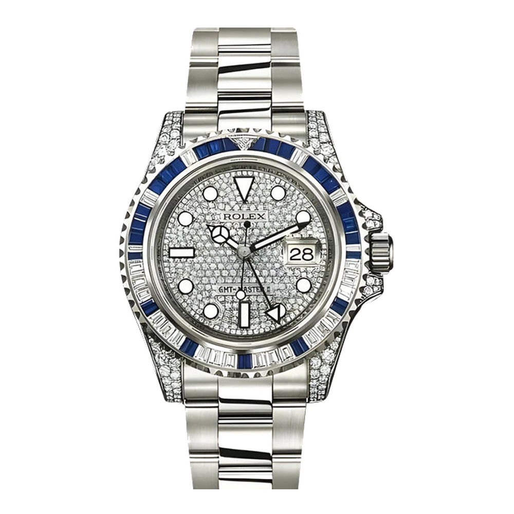 Rolex GMT-Master II White Gold SA Grey Dial Straps