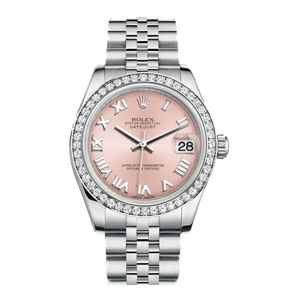 Rolex Datejust 31 Stainless Steel Diamond / Jubilee / Pink - Roman