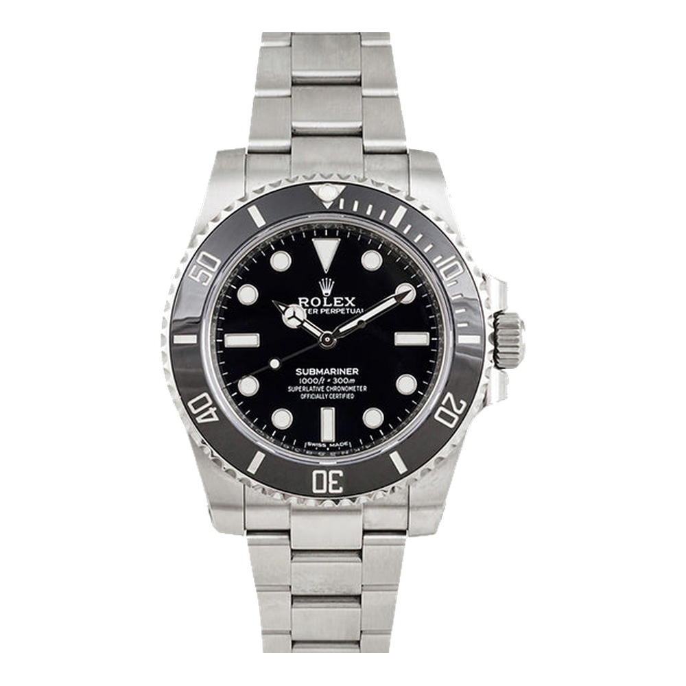 Rolex Submariner No-Date / Stainless Steel / Black / Cerachrom Black Dial Straps