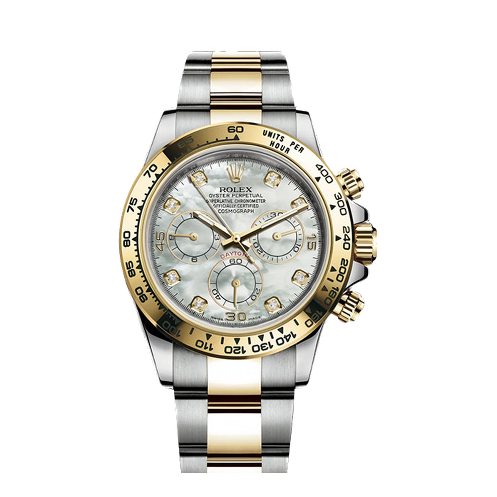 Rolex Cosmograph Daytona Stainless Steel / Yellow Gold / MOP Diamonds