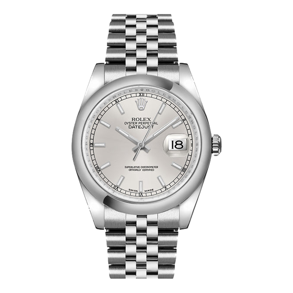 Rolex Datejust 36 Stainless Steel Domed / Jubilee / Silver