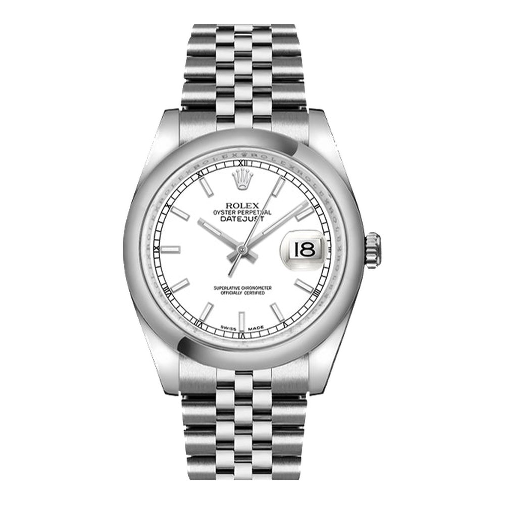 Rolex Datejust 36 Stainless Steel Domed / Jubilee / White