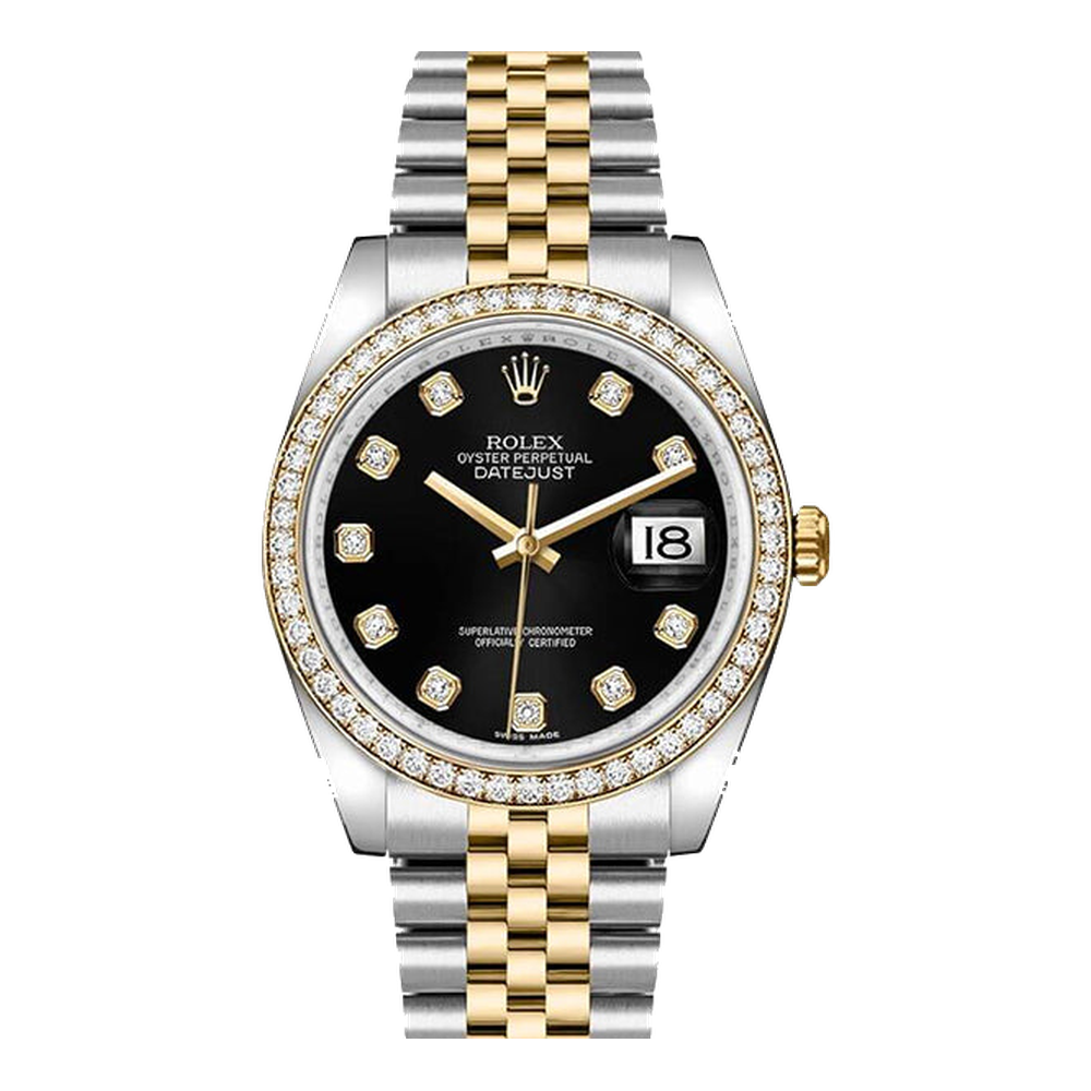 Rolex Datejust 36 Rolesor Yellow Diamond / Jubilee / Black Diamond