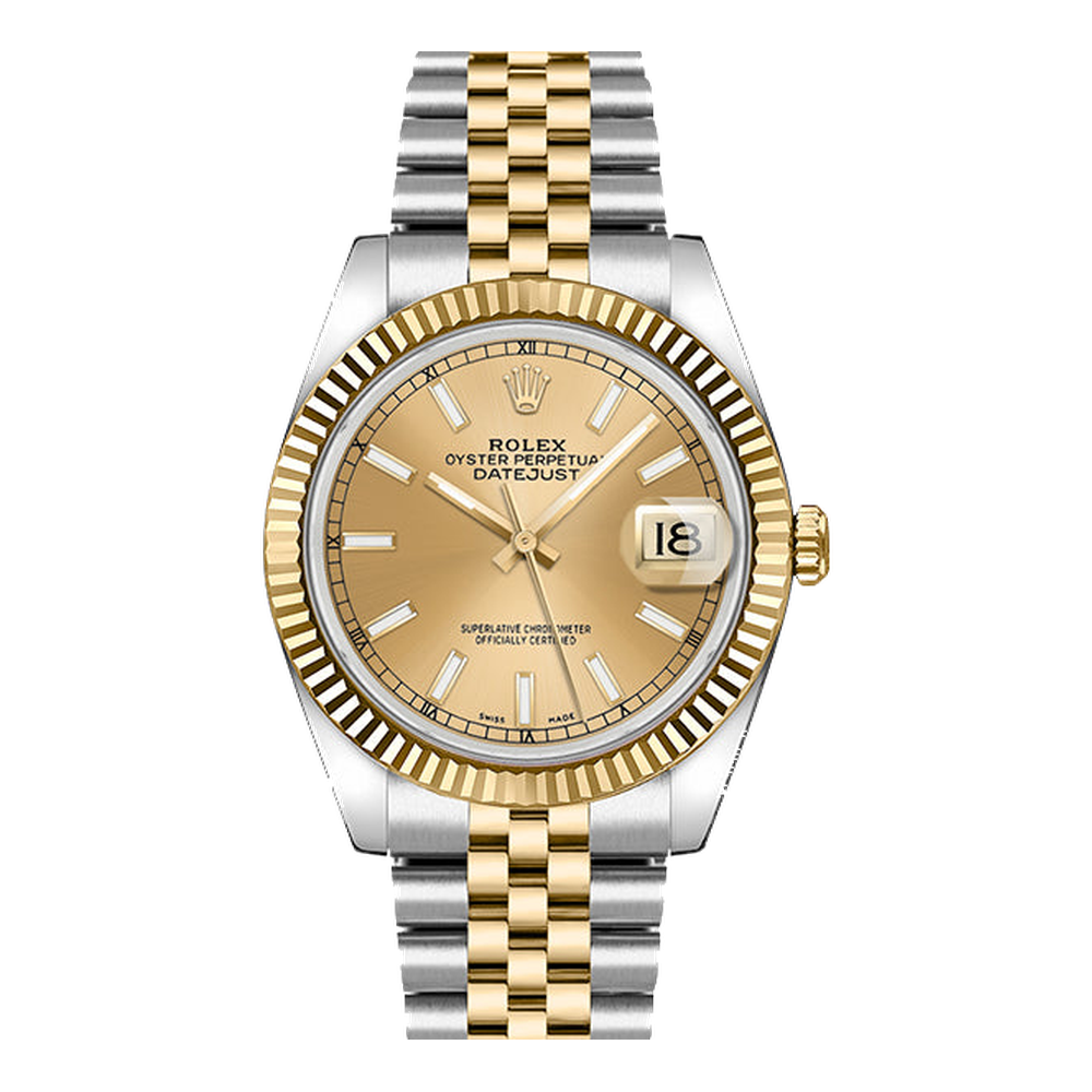 Rolex Datejust 36 Rolesor Yellow Fluted / Jubilee / Champagne