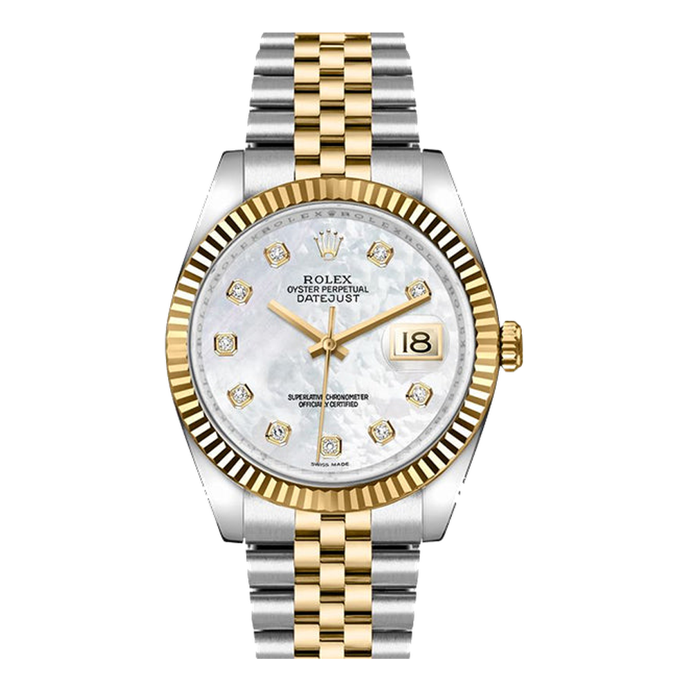 Rolex Datejust 36 Rolesor Yellow Fluted / Jubilee / MOP