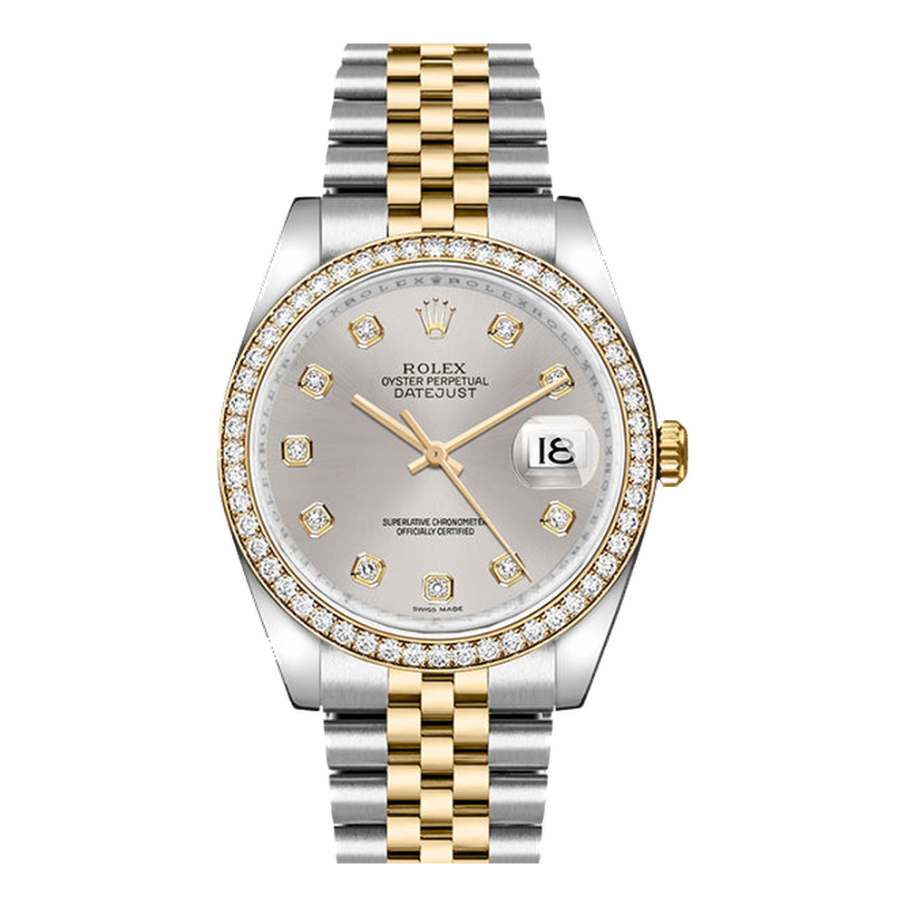 Rolex Datejust 36 Rolesor Yellow Diamond / Jubilee / Silver Diamond