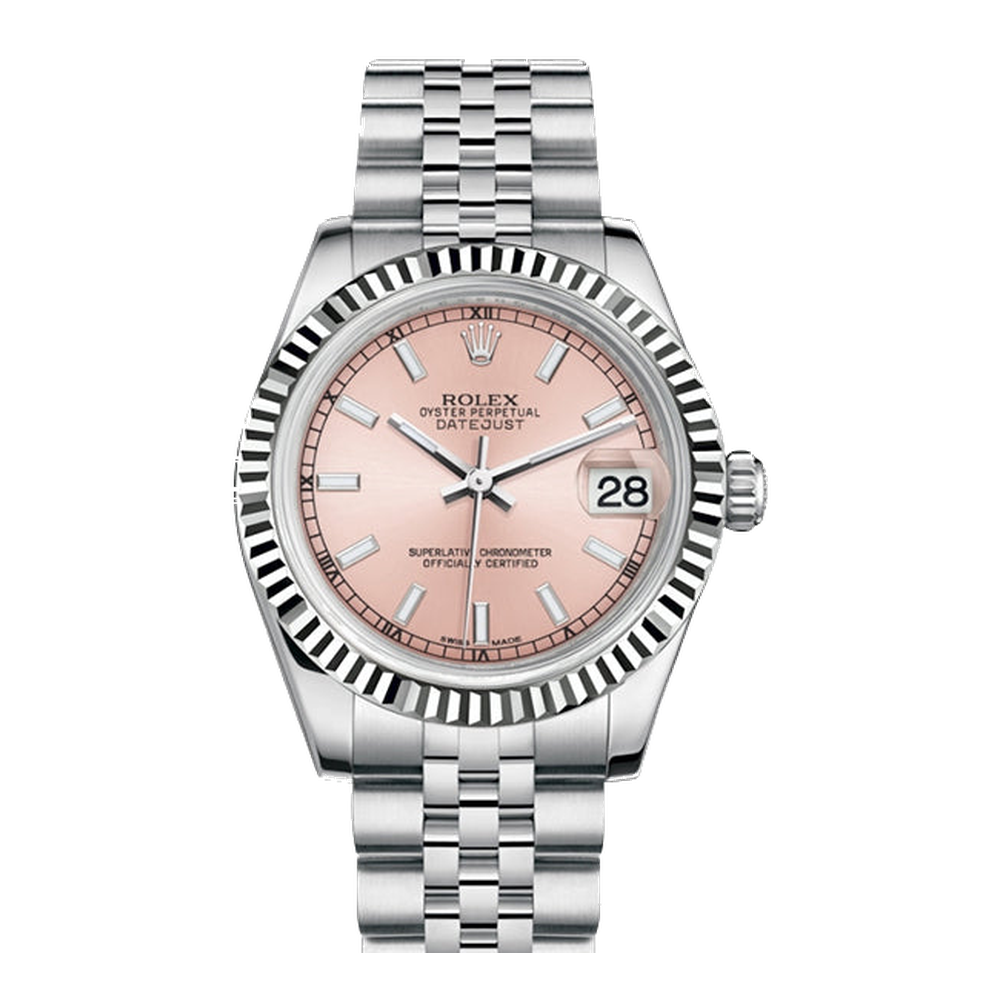 Rolex Datejust 31 Stainless Steel Fluted / Jubilee / Pink