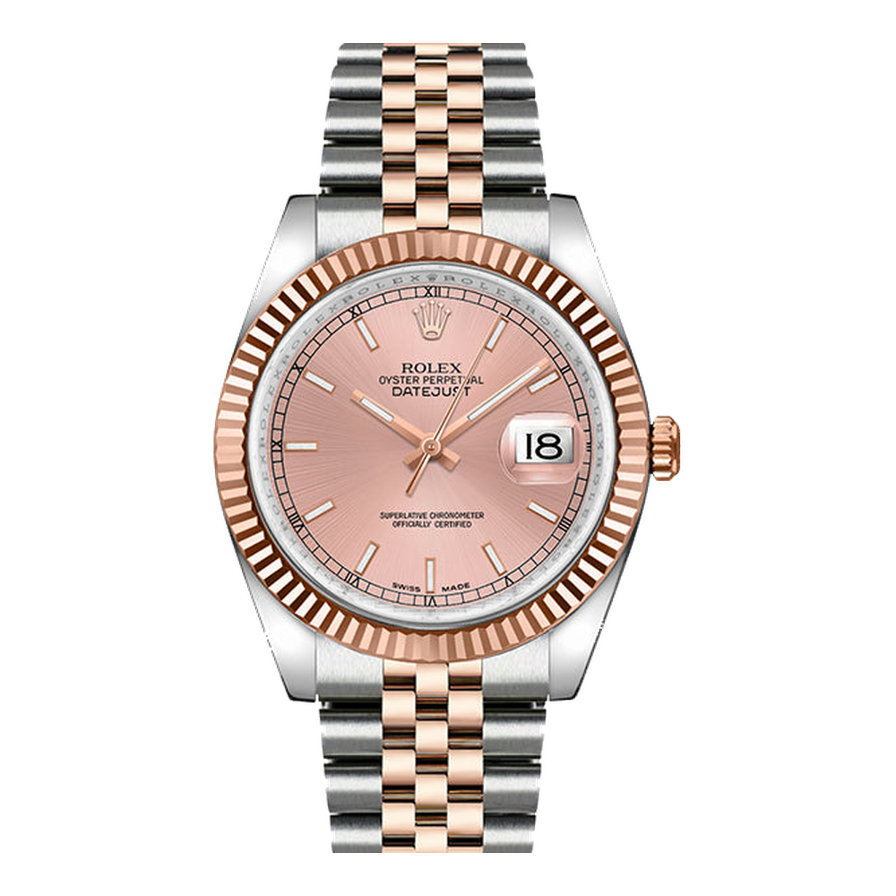 Rolex Datejust 36 Rolesor Everose Fluted / Jubilee / Pink