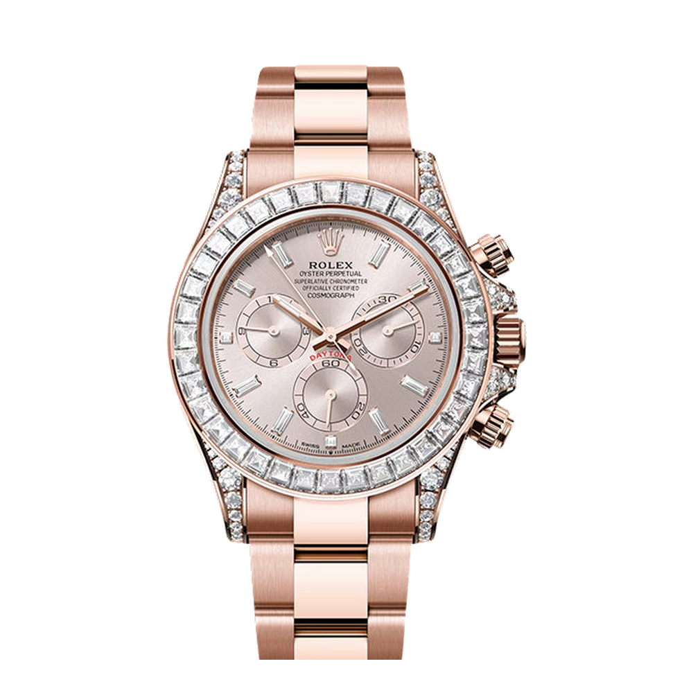 Rolex Cosmograph Daytona Everose Gold - Baguette / Sundust - Baguette / Oyster